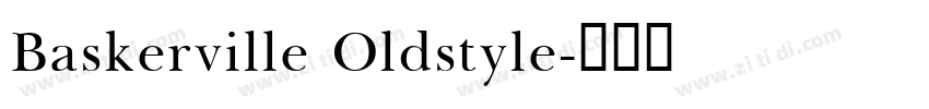 Baskerville Oldstyle字体转换